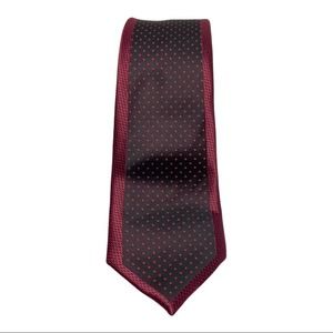 Daniel Viero Cravatte Two Tone Red Neck Tie Men’s 100% Microfiber